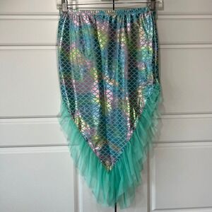 Wonder Nation Girls Mermaid Tail Costume Skirt Size L (10-12) Green